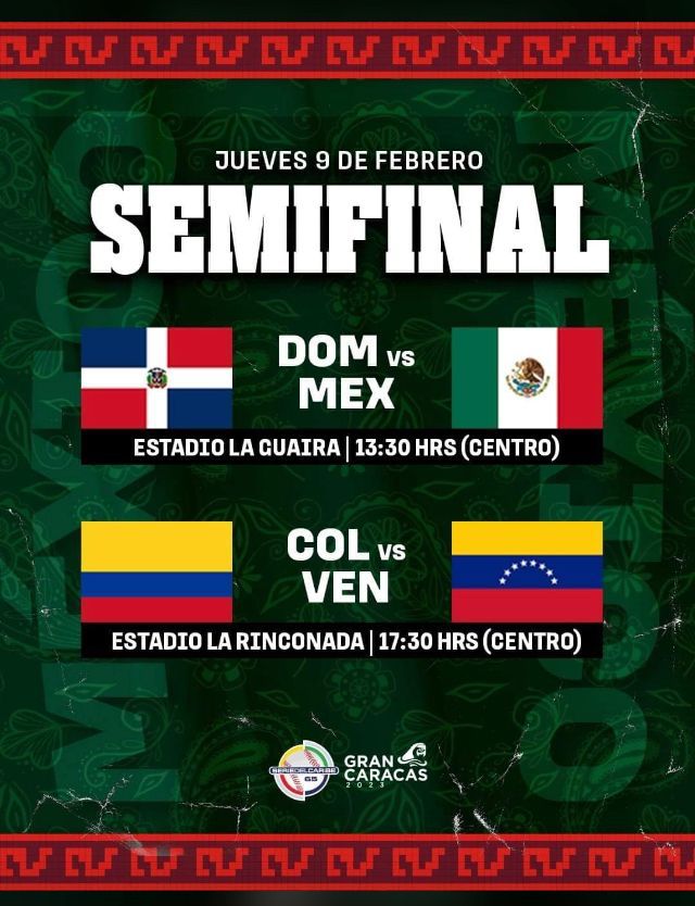 ¡Así se jugarán las semifinales de la Serie del Caribe! 