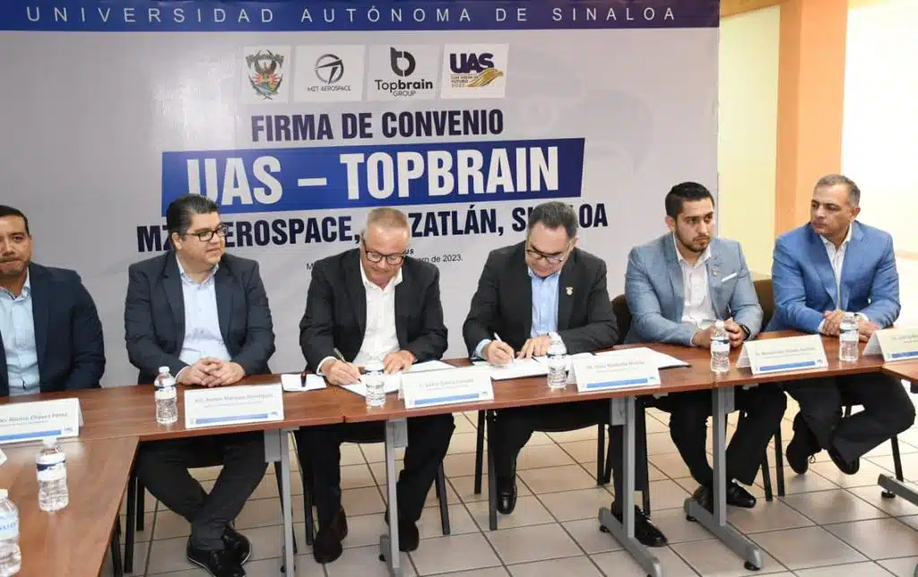 ¡Reforzando vínculos! Firman UAS y TopBrain Group convenio de colaboración en Mazatlán