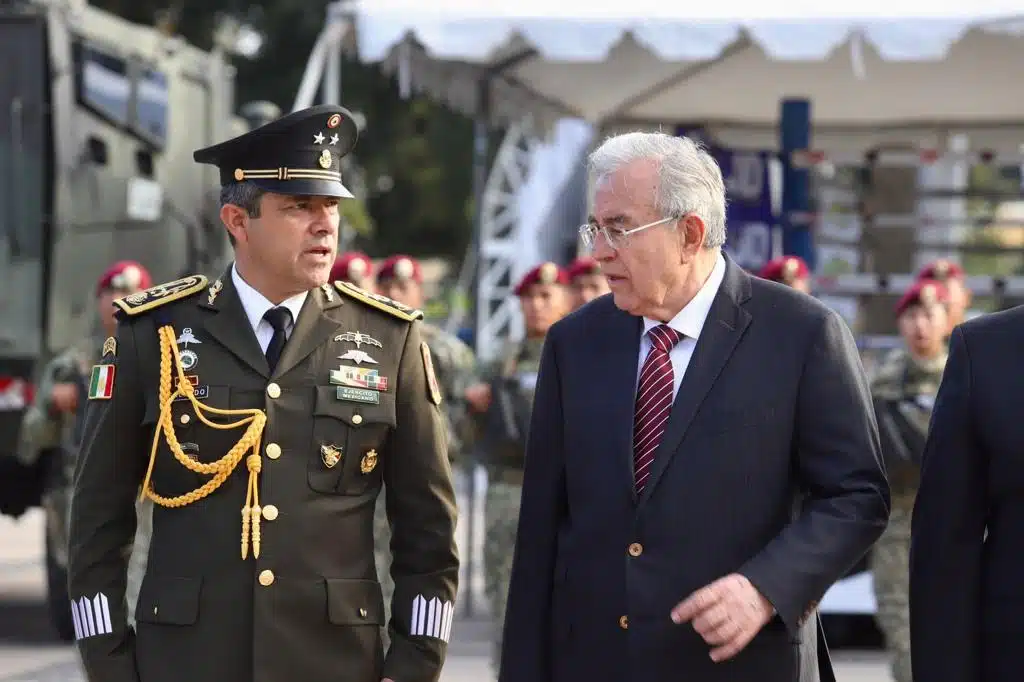 Gobernador Rubén Rocha y autoridades conmemoran el 110 aniversario del Ejército Mexicano