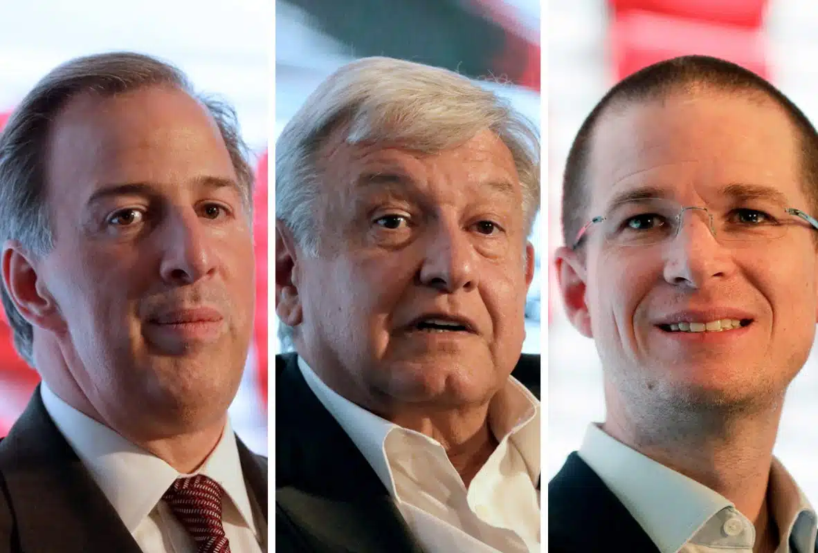 AMLO, Meade y Anaya