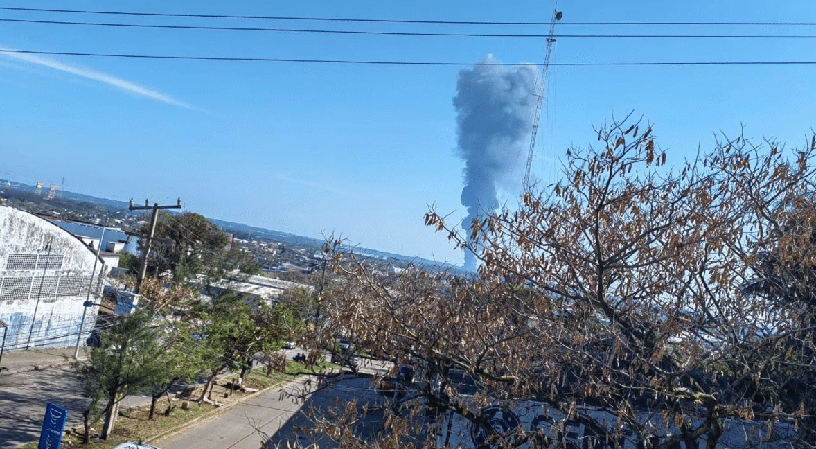 incendio en una instalación de Pemex en Veracruz