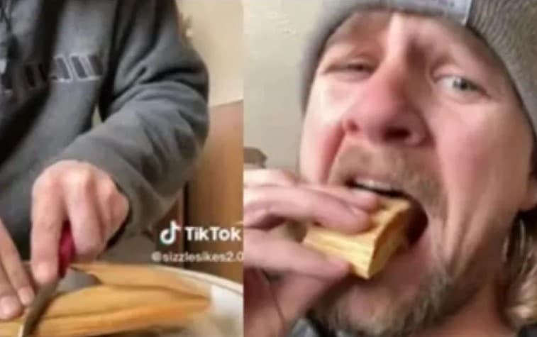 joven prueba tamal