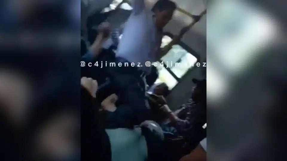 pelea en bus de tlalpan