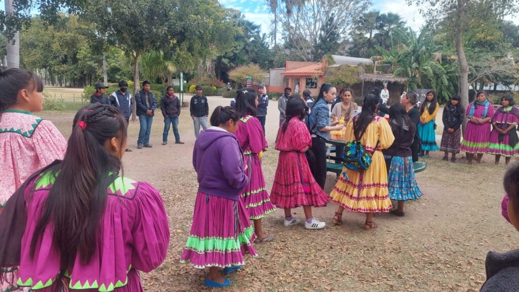 Estudiantes tarahumaras