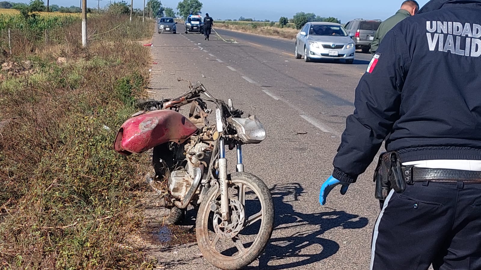 Policíaca Culiacán Quilá Accidente Motociclista Culiacán