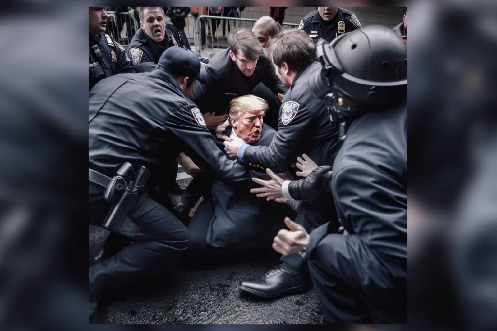 Arrestan a Donald Trump; circulan imágenes falsas creadas por inteligencia artificial