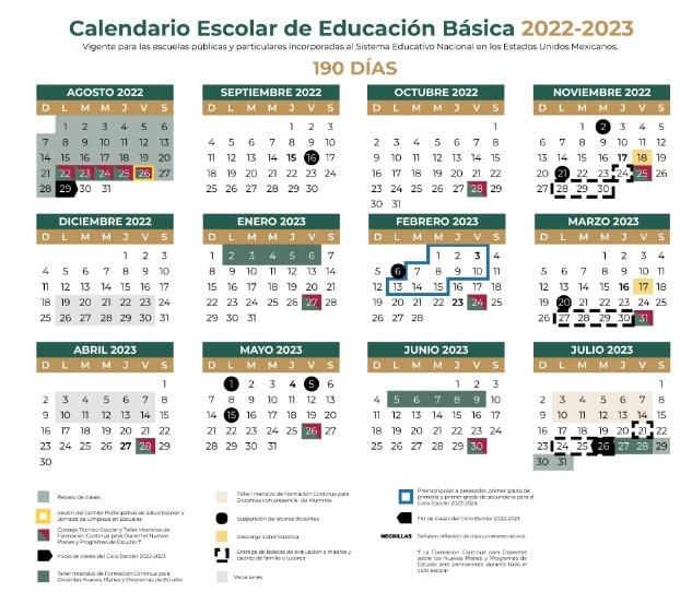 Calendario SEP