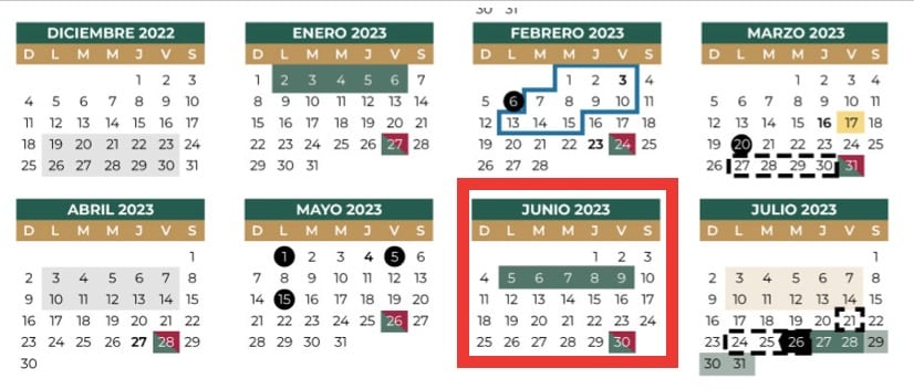 Calendario SEP
