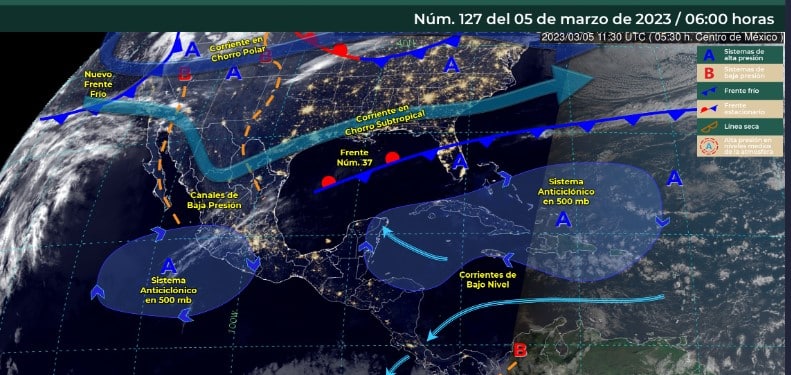 Clima méxico 5 de marzo