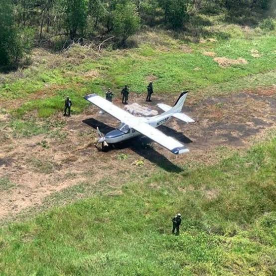 Con radares pudieron detectar aeronave con cargamento de droga