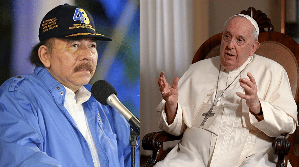 Daniel Ortega y Papa Francisco