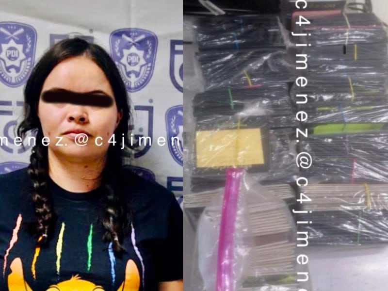 Detienen en AICM a mujer