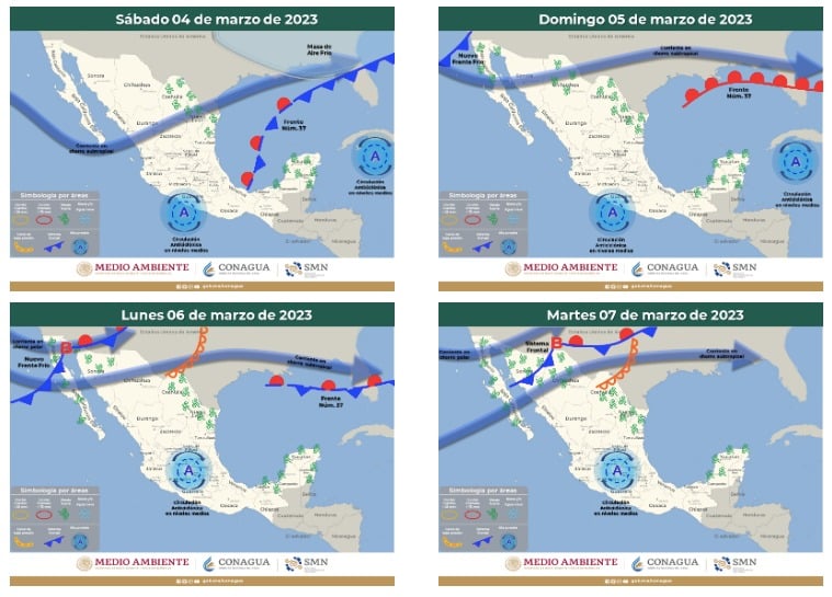 ¡Nuevo frente frío a la vista! Comenzará a sentirse desde el domingo en