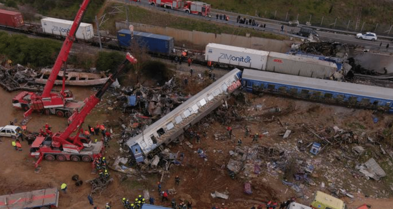 Grecia-choque de trenes