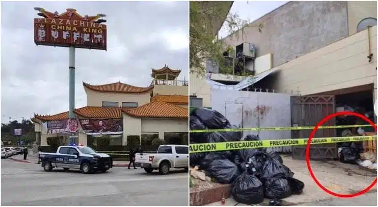 Encuentran cuerpo descuartizado en bolsa de basura en restaurante de comida China en Tijuana