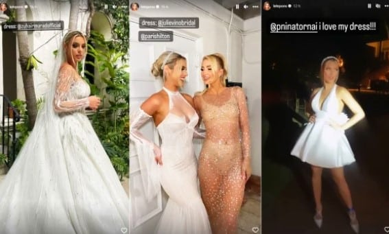 Lele pons vestido de novia