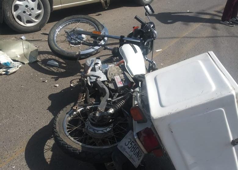 Lennin de Jesús iba en una moto cuando lo embistió un sedán en Guasave 
