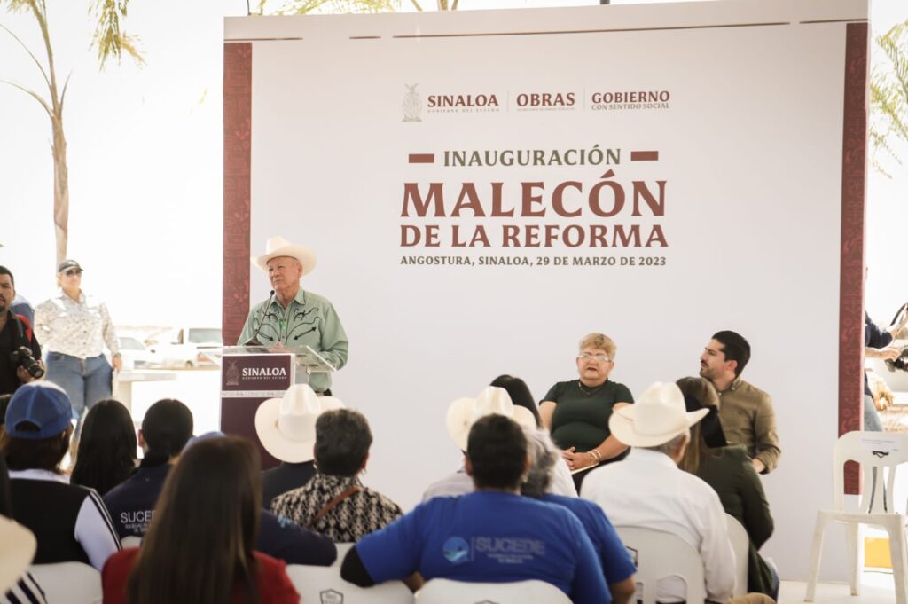Se impulsará economía de Angostura con inauguración del Malecón de La Reforma; Rocha inaugura obras. Créditos: Jesús Verdugo