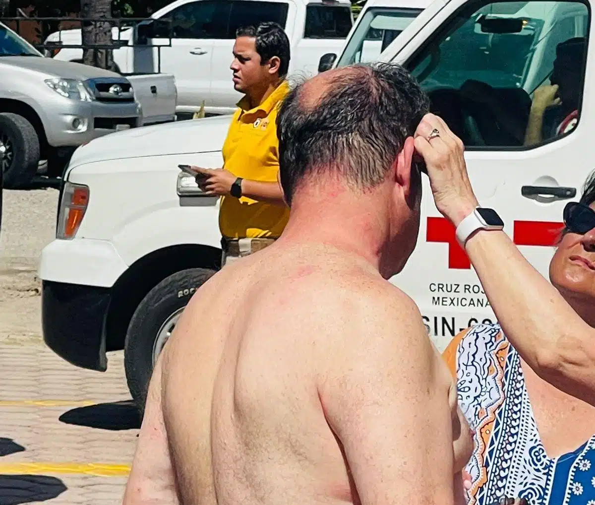 Empleados y turistas resultan lesionados por las picaduras, en Mazatlán