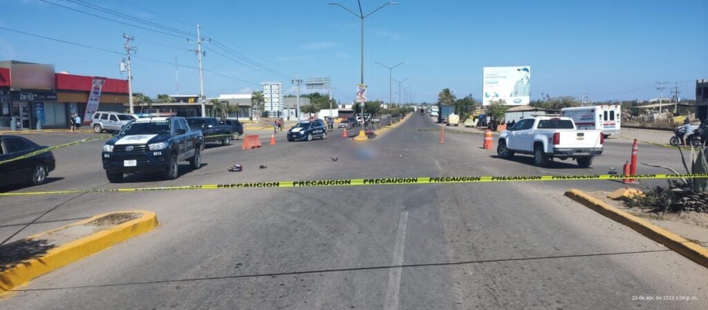 Accidente Cruz de Elota Muere Motociclista