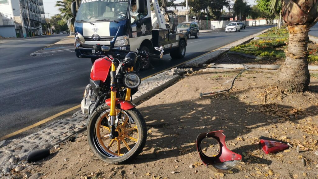 Accidente Culiacán Motociclista lesionado
