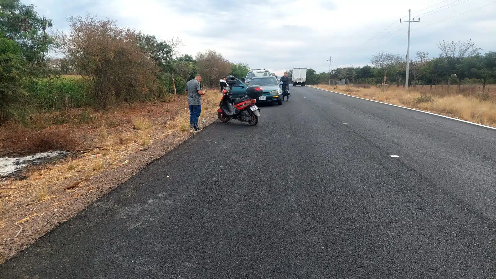 Accidente El Carrizal Culiacán Motocicleta