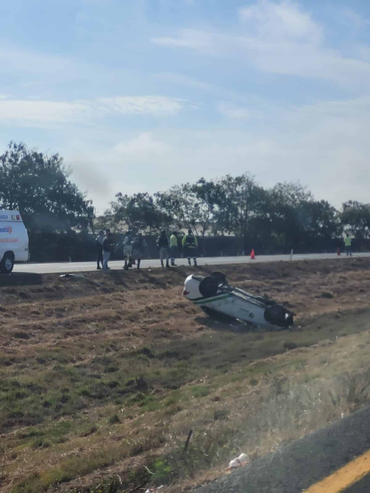 Accidente Volcadura maxipista Culiacán-Mazatlán