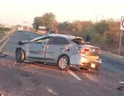 Accidente volcadura mochitense en Guasave