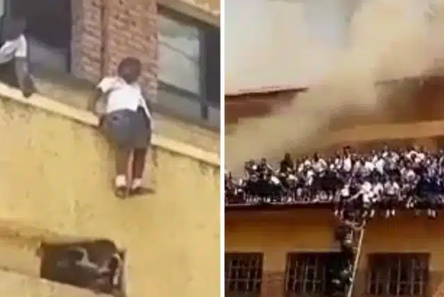 Alumnas se lanzan del techo de su escuela tras fuerte incendio en el Congo