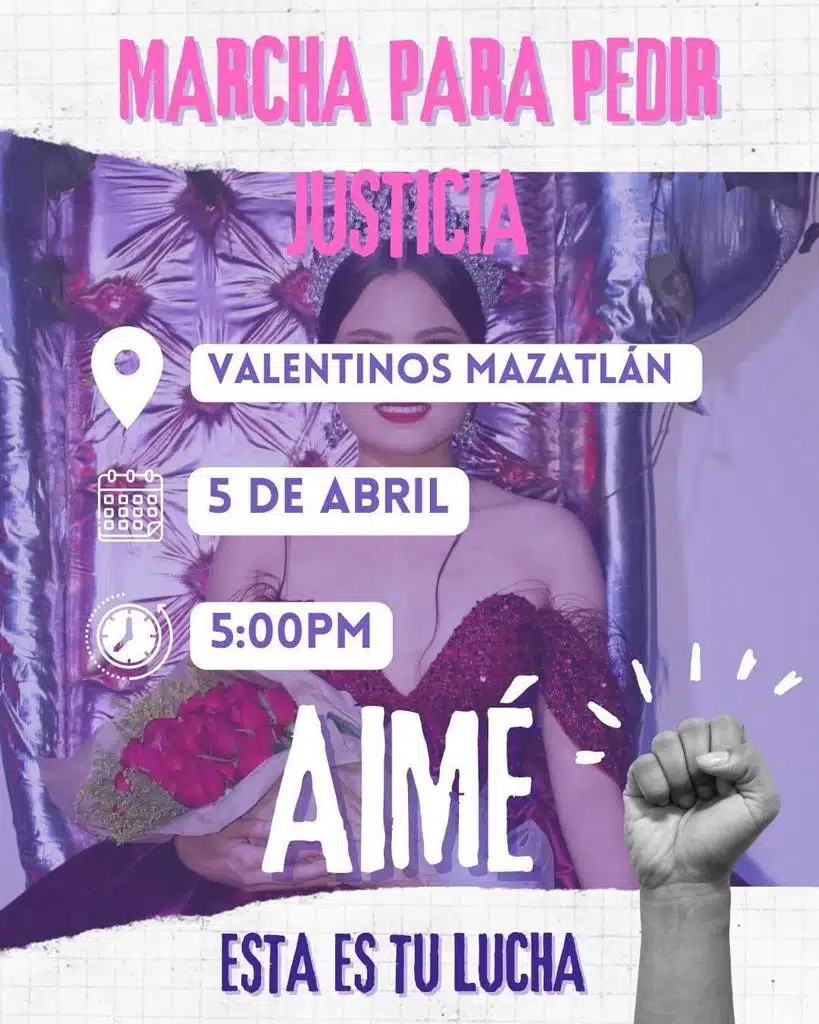 Anuncian nueva marcha por Aimé Joanna en Mazatlán (3)