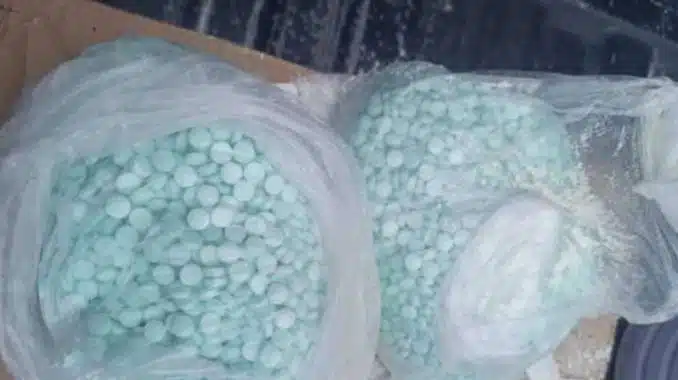 Aseguran en Mexicali 44 kilos de fentanilo en pastillas