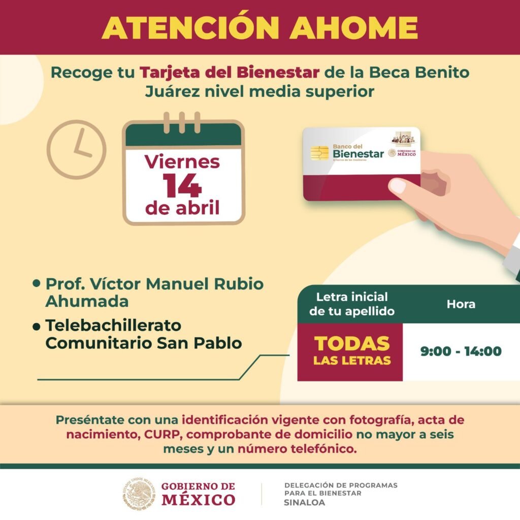 Beca Benito Juárez Ahome