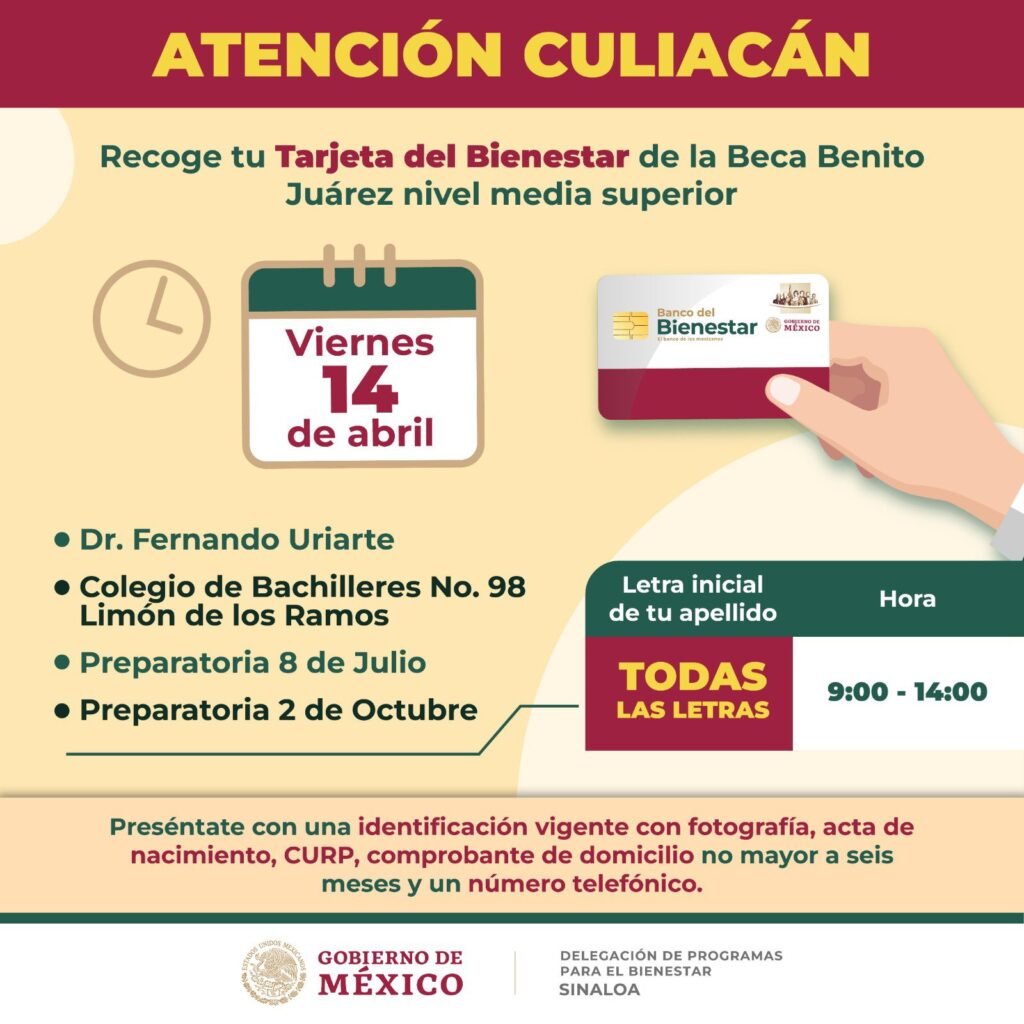 Beca Benito Juárez Culiacán