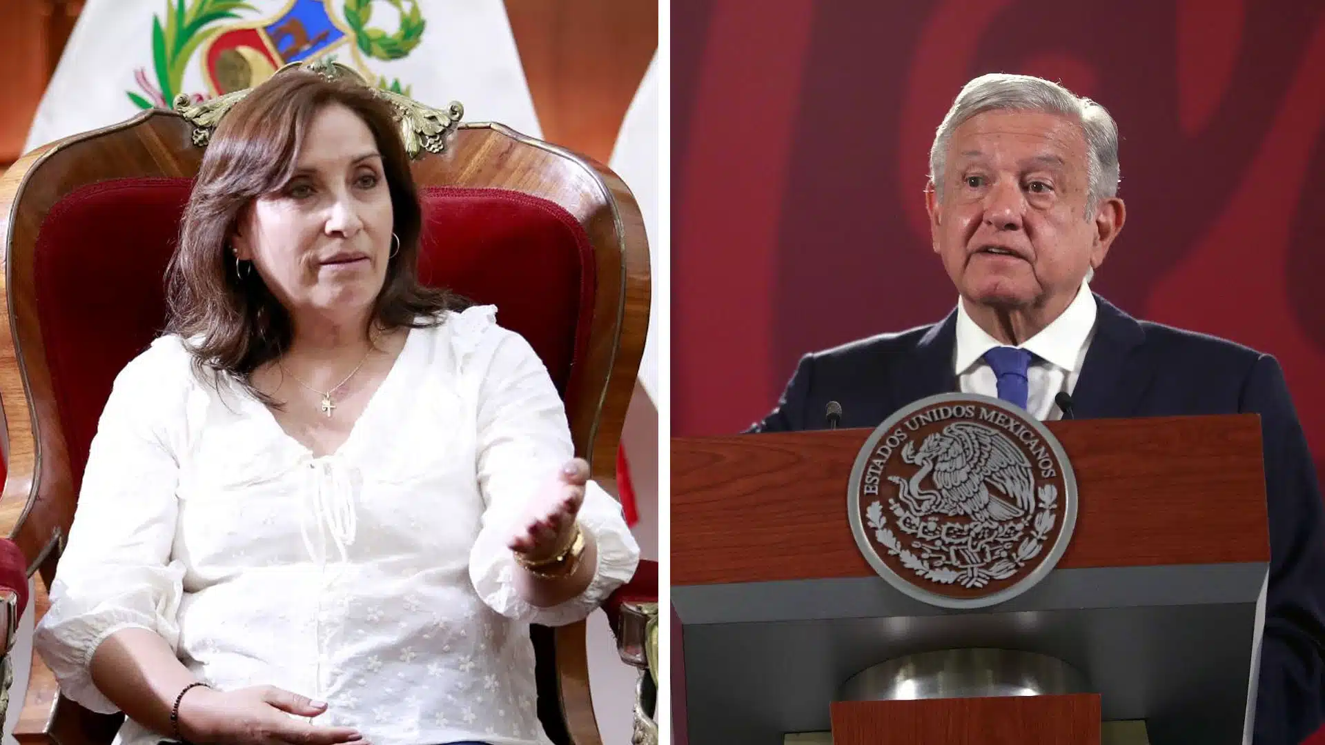 Dina Boluarte y AMLO