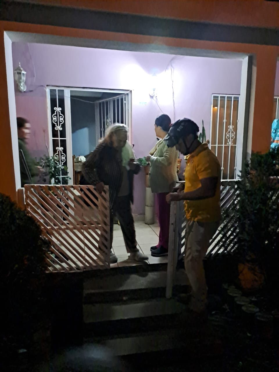 Familias desalojadas Loberas, Concordia Incendio forestal
