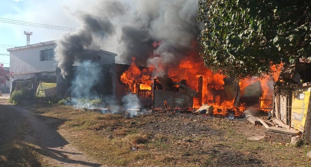 Incendio casa Los Mochis