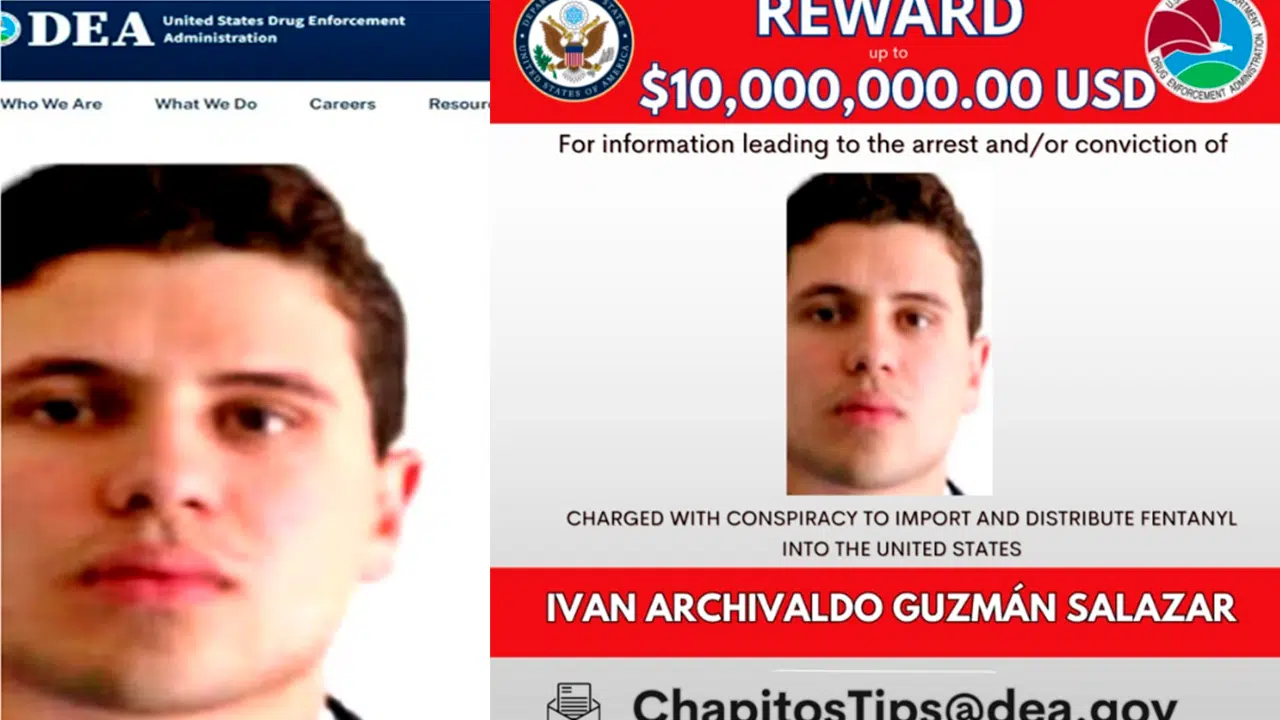 ¡En el top 3! Iván Archivaldo Guzmán de los líderes del narcotráfico más buscados por la DEA