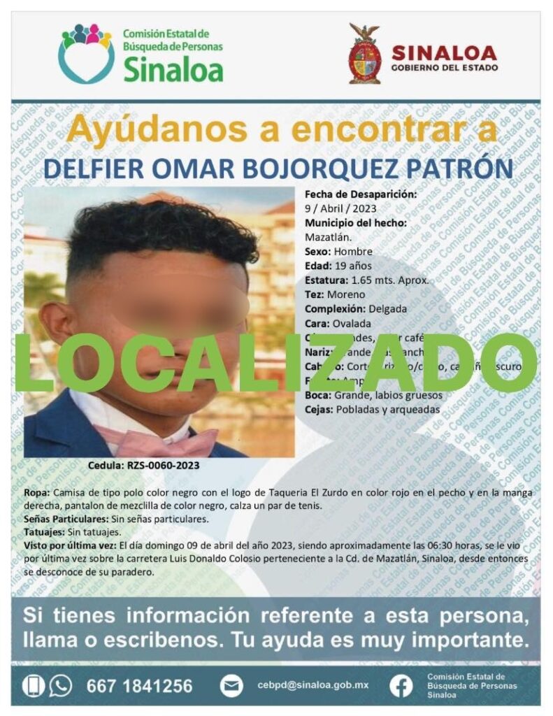 Localizan a Delfier Omar.