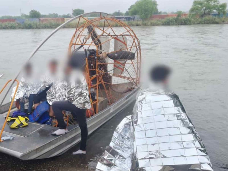 Mujer migrante Río Bravo