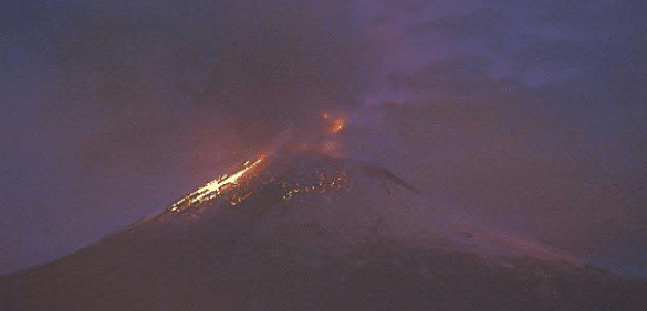 Popocatépetl exhalaciones