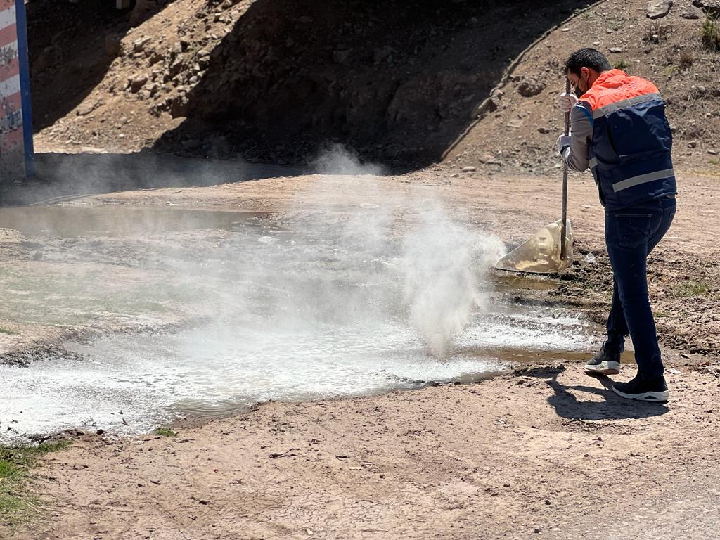 Coepriss atiende denuncia de aguas negras en planta potabilizadora de San Blas, El Fuerte