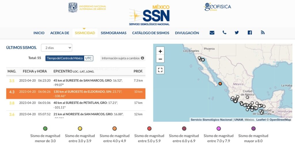 Sismo Eldorado Sinaloa