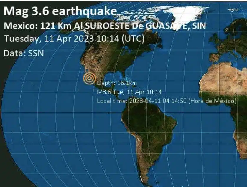 Temblor Guasave Volcano discover