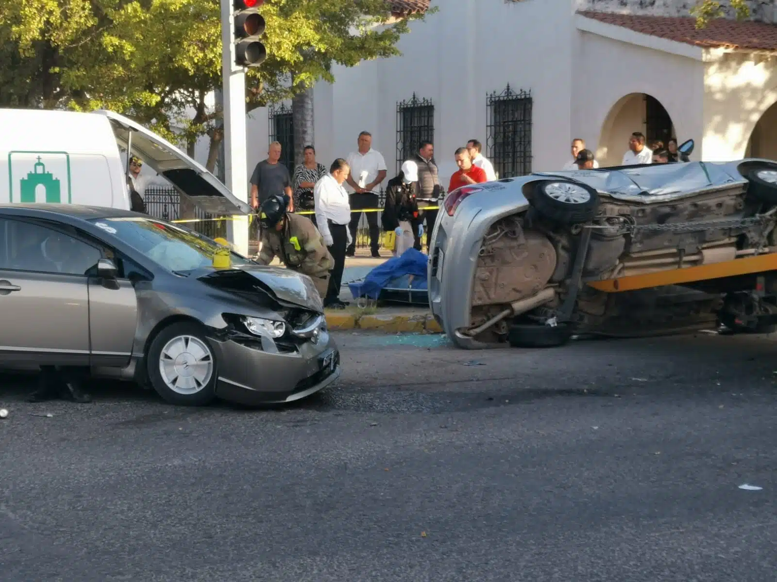 Video muestra el momento exacto del choque de taxi en el que murió Ana María en Los Mochis