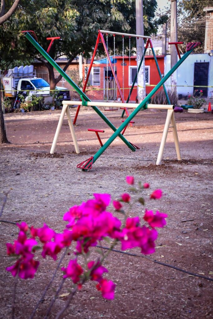 Llega el color y la diversión con área de juegos infantil para niños de Hacienda de Urías, en Mazatlán