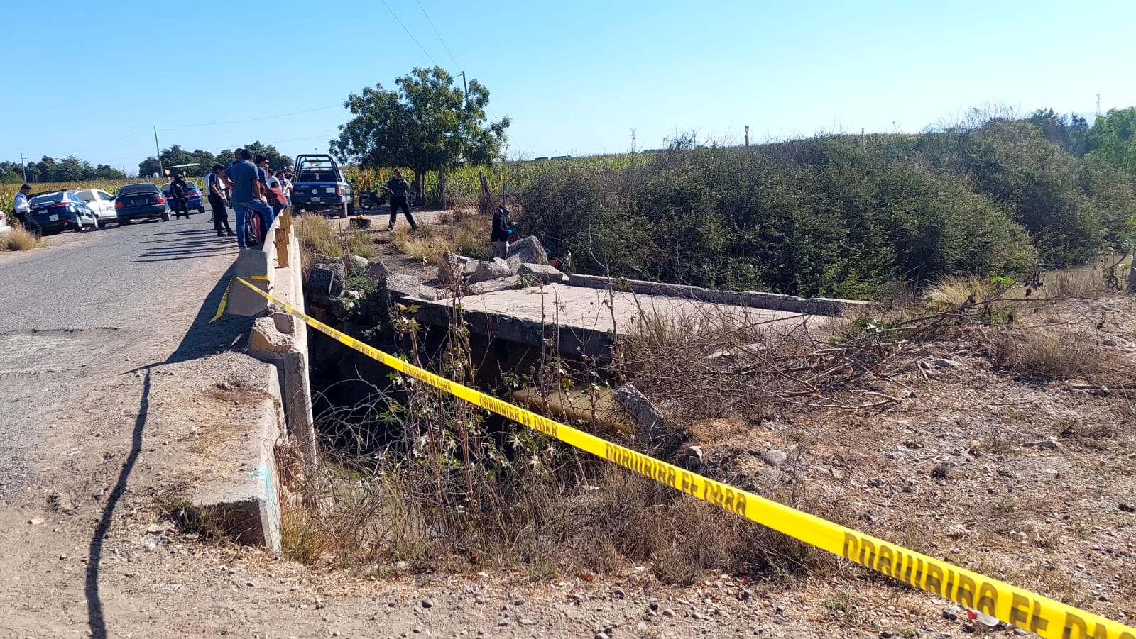 accidente de un motociclista en Navolato