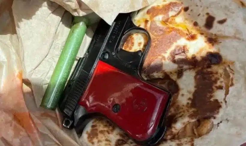 arma en una quesadilla