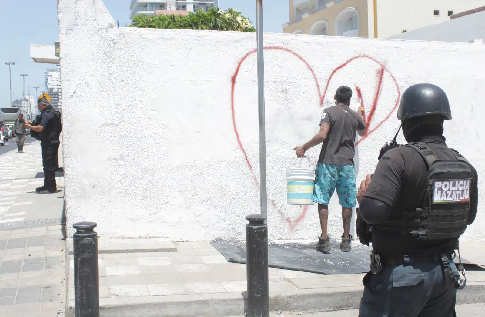grafiti en un domicilio-mazatlan