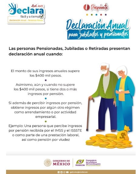 pensionados declaración SAT