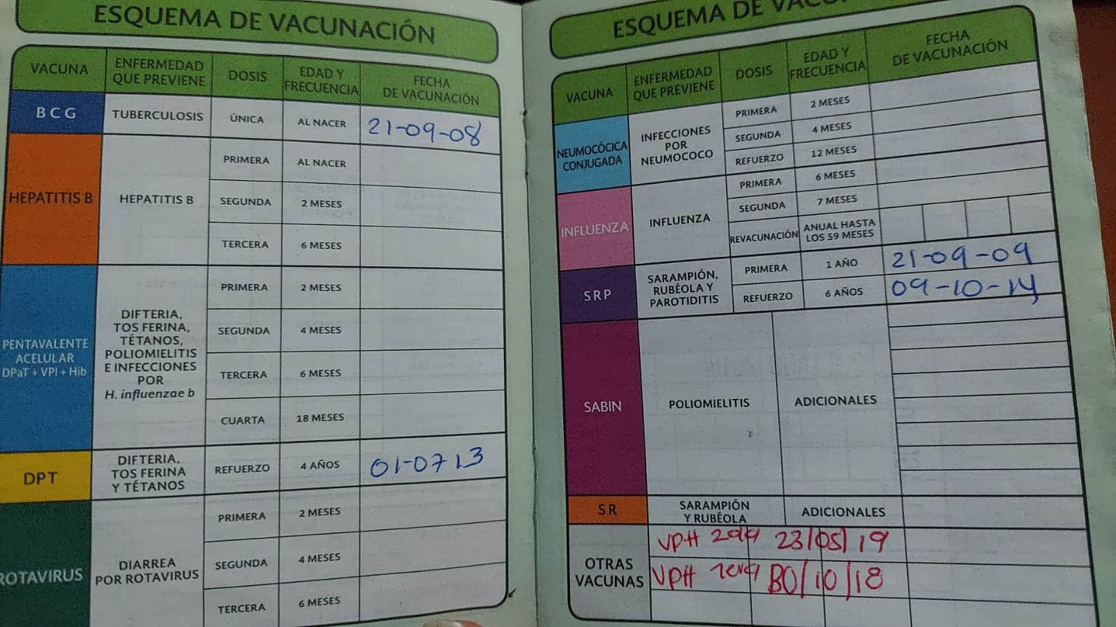 vacunación